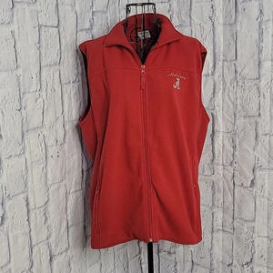 COLOSSEUM ATHLETICS Women's Red‎ Alabama Fleece Vest XL